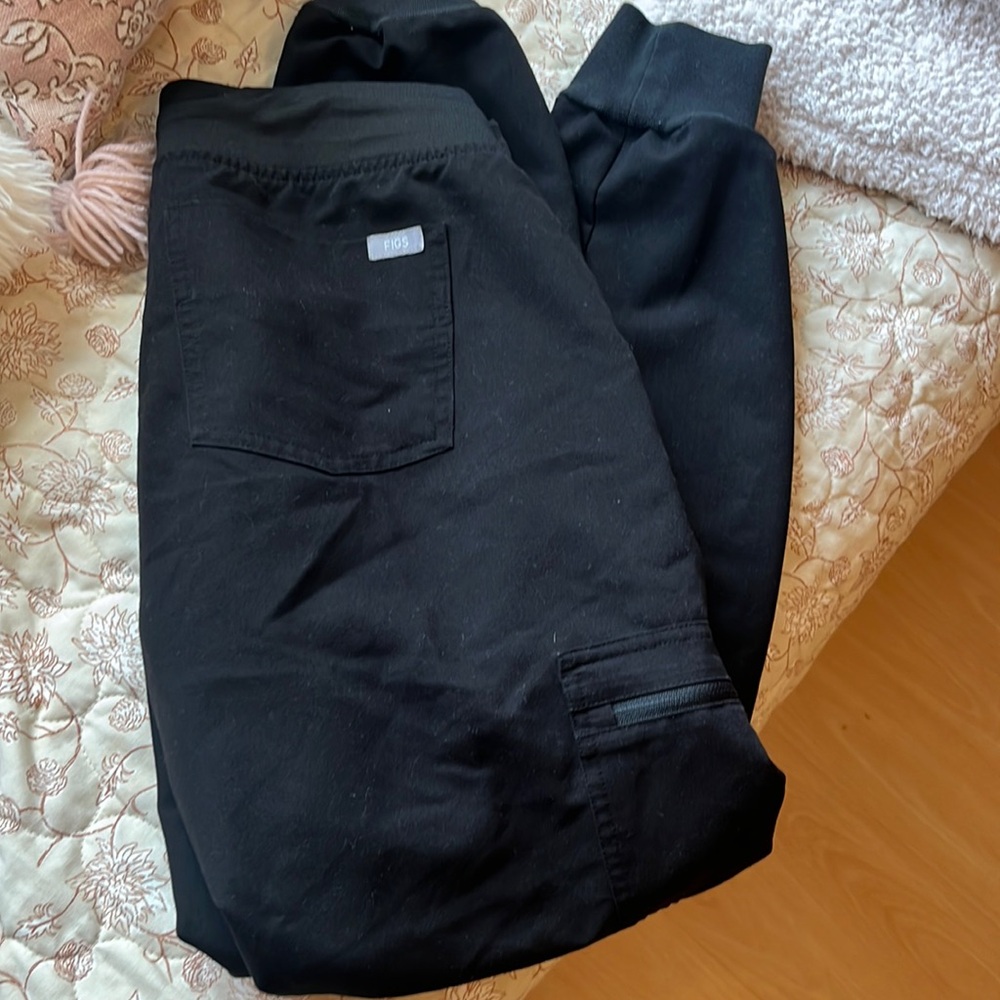 Figs black jogger bottoms